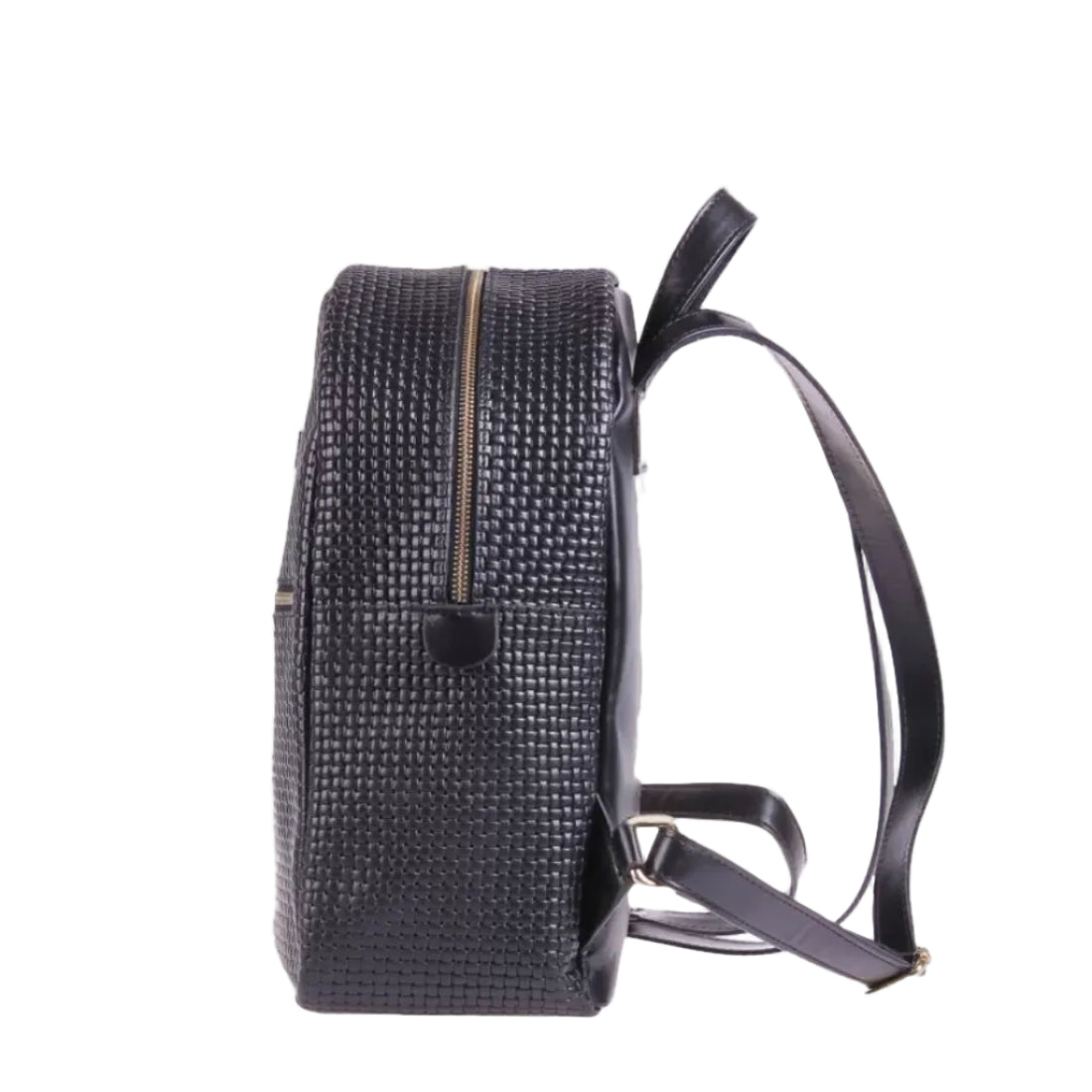 Zaino Donna Fiorella Intrecciato Nero