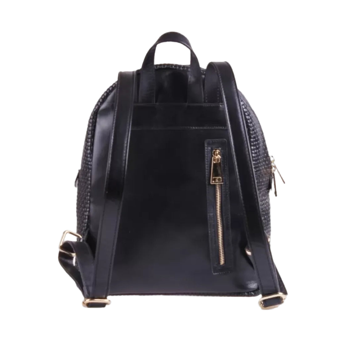 Zaino Donna Fiorella Intrecciato Nero