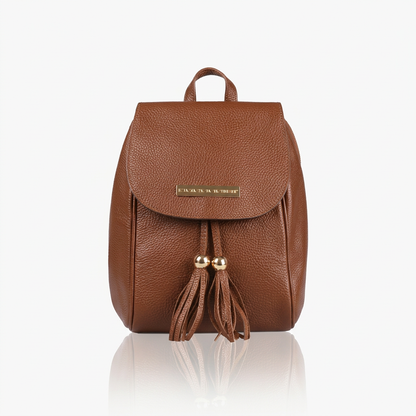Zaino donna Kona piccolo artigianale in pelle cuoio