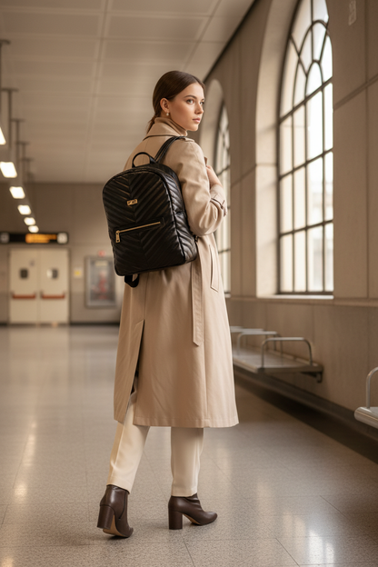 Zaino Flora Max in metropolitana