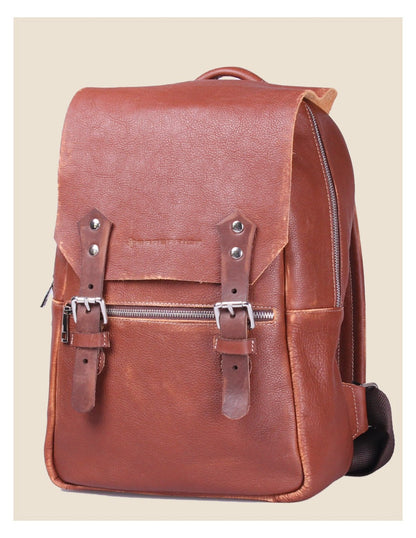 Andrea - Zaino in Vera Pelle Vintage Fatto a Mano