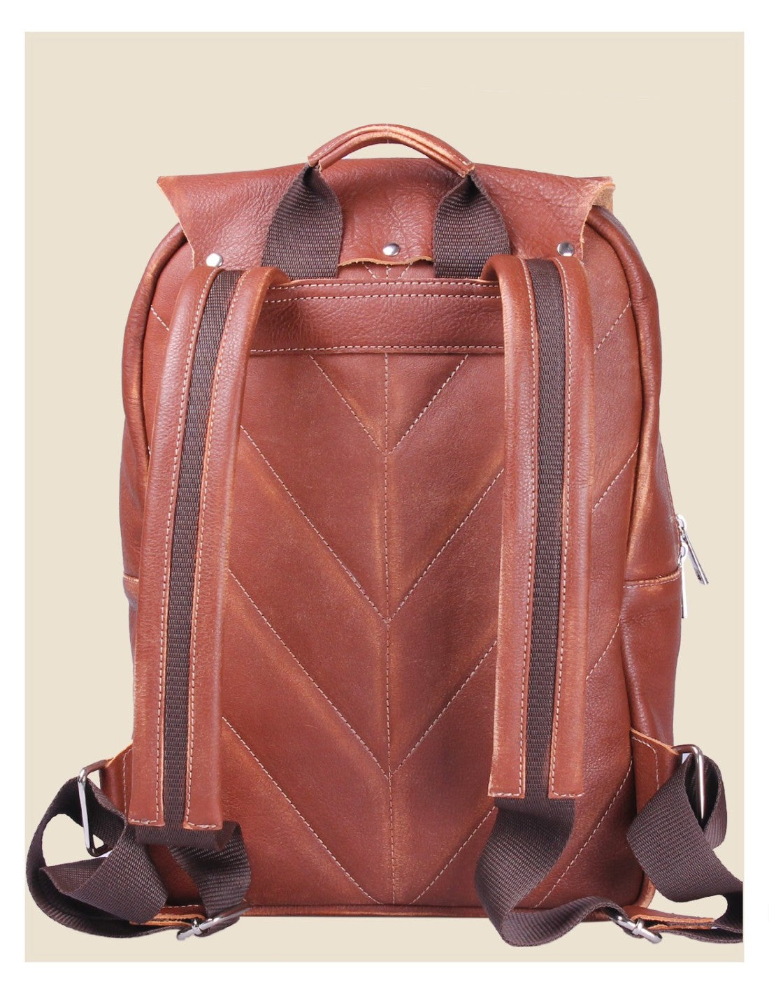 Andrea - Zaino in Vera Pelle Vintage Fatto a Mano