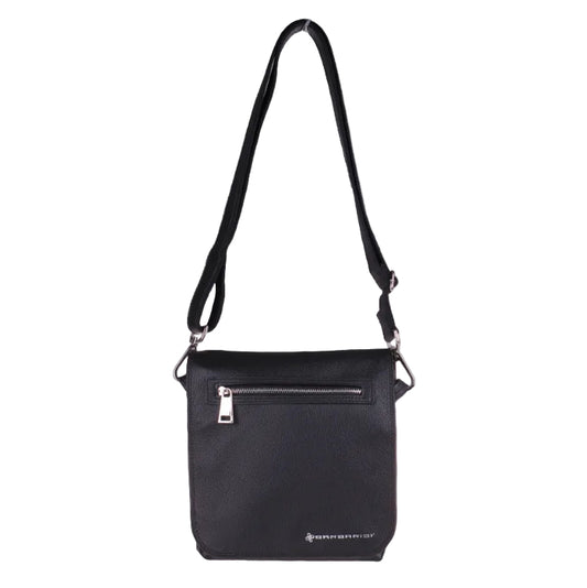 Zeus - Borsello Uomo in Vera Pelle Nero