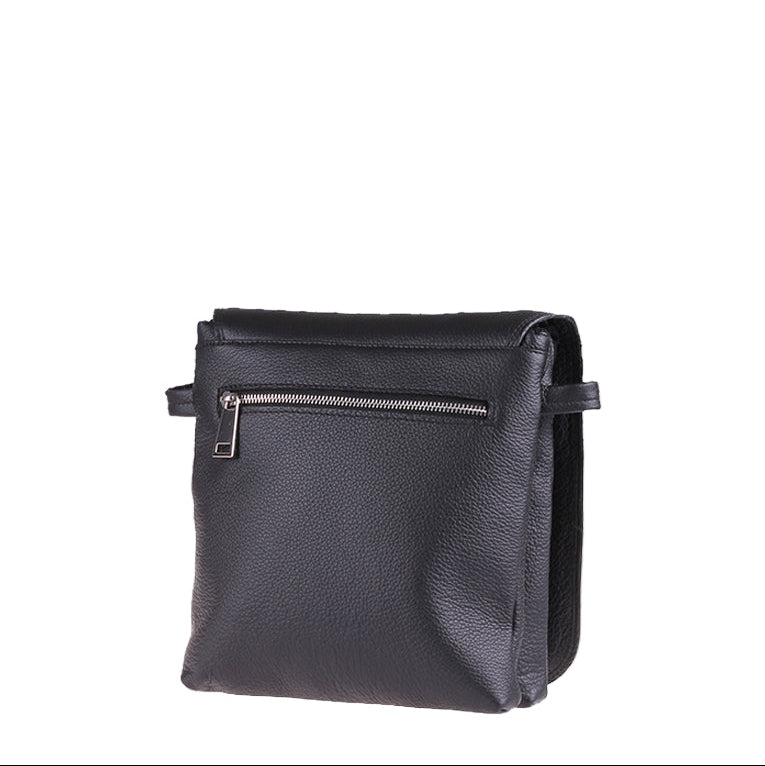 Zeus - Borsello Uomo in Vera Pelle Nero