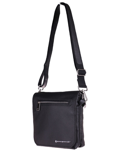 Zeus - Borsello Uomo in Vera Pelle Nero